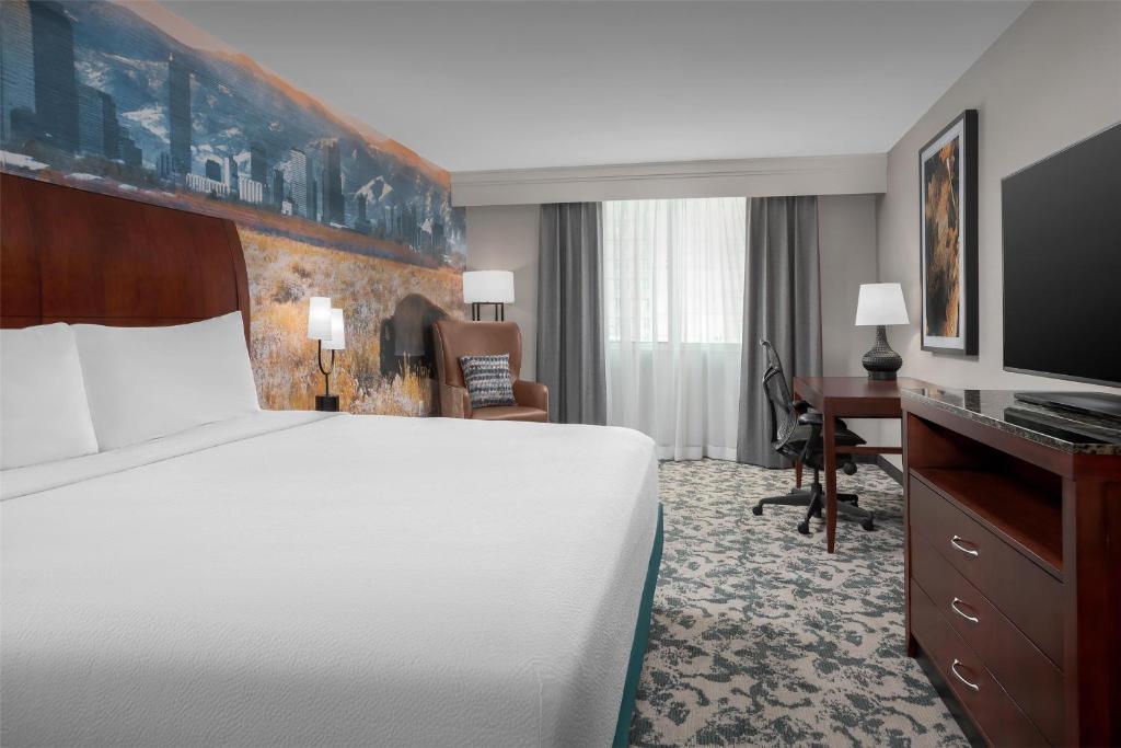 Hilton Garden Inn Denver Downtown Room with double bed