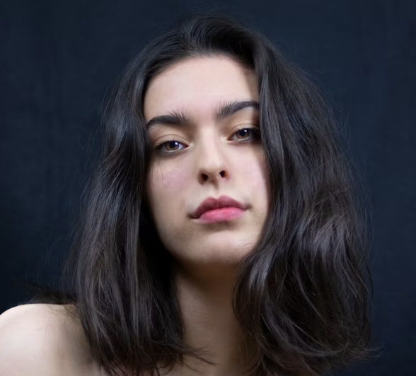 Woman with dark hair